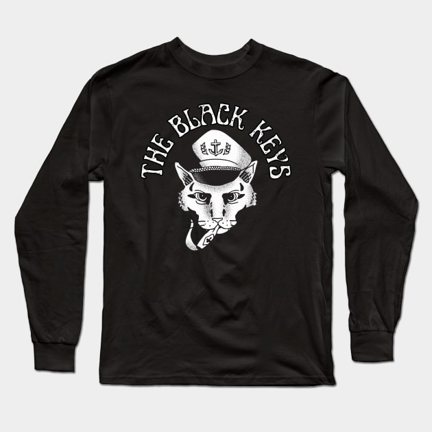 the black keys cat design Long Sleeve T-Shirt by Animals Project